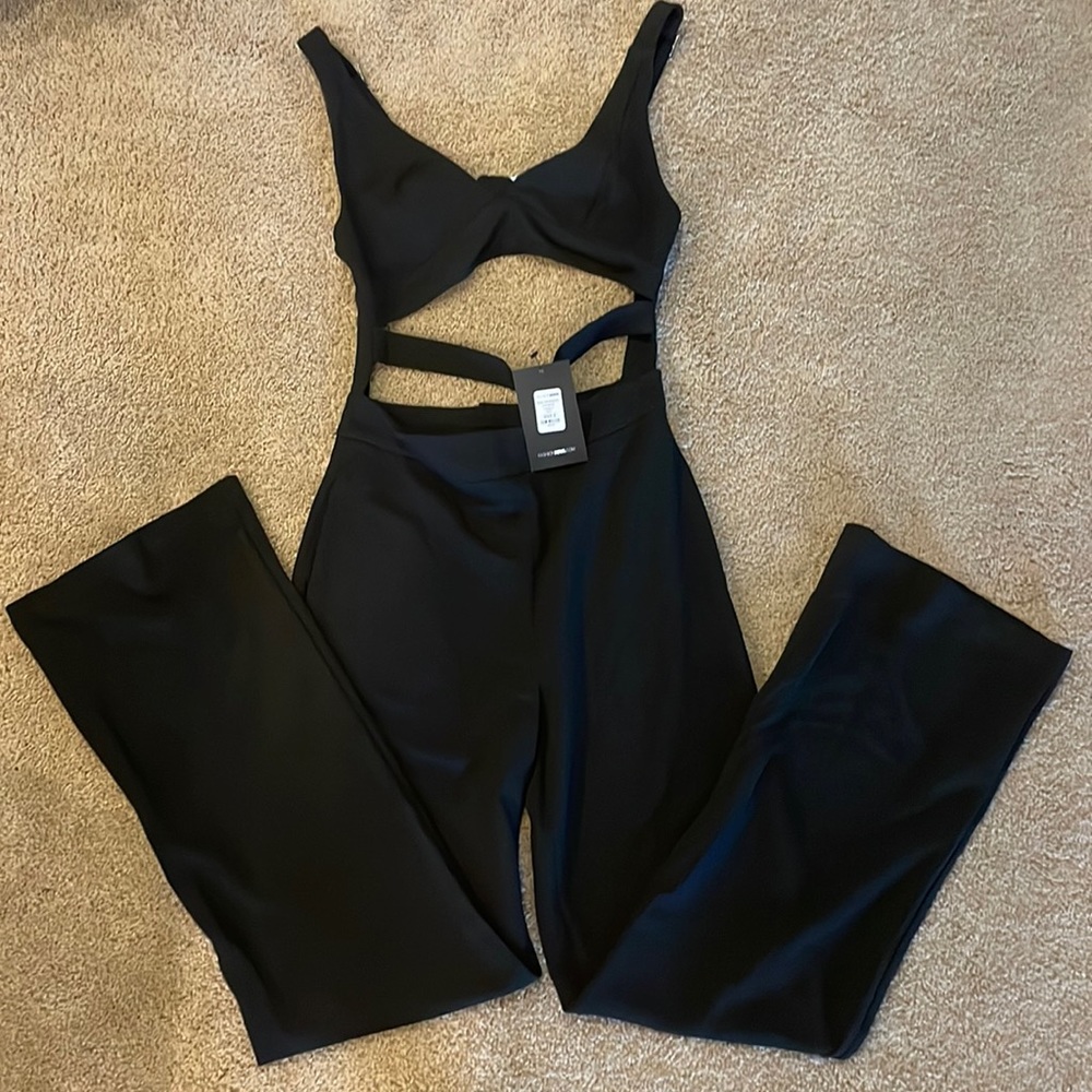 NWT fashion Nova wide leg jumpsuit size S